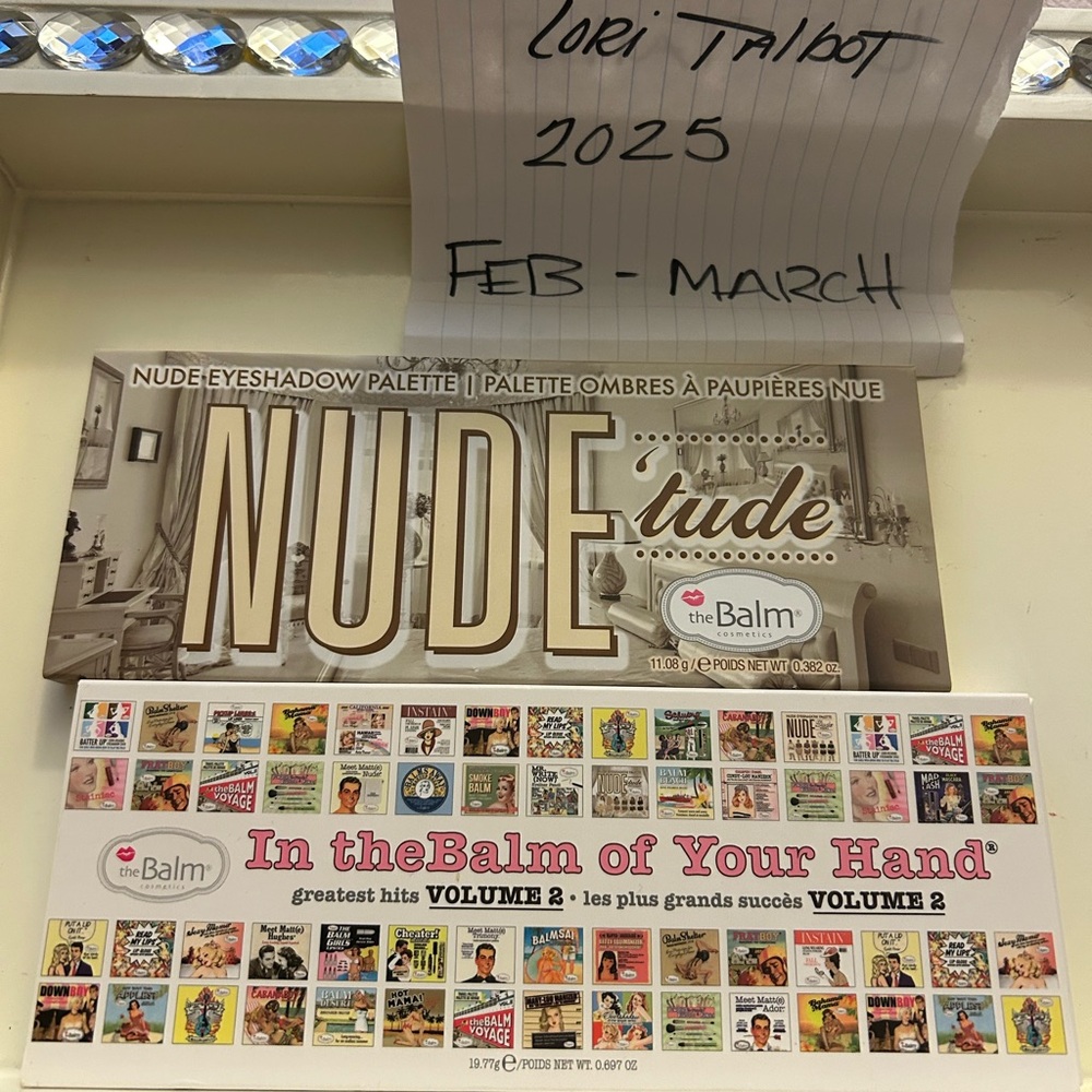 theBalm Nude 'tude and In the Balm of your hand Vol 2 Eyeshadow Palette